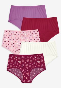 Full Coverage Stretch Cotton Brief 5-Pack