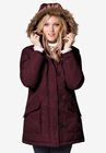Faux Fur Trim Parka, , alternate image number null