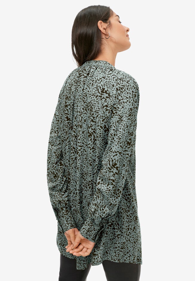 3-Button Y-Neck Tunic, , on-hover image number null