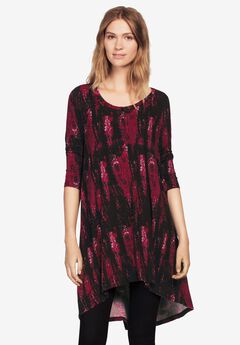High/Low Henley Tunic