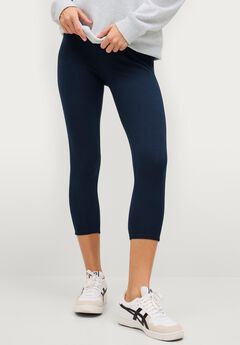 Cotton Spandex Capri Length Leggings