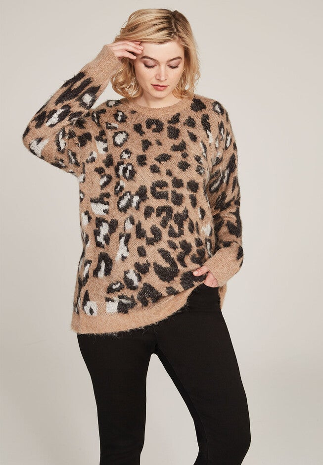 Leopard Print Sweater, , alternate image number 3
