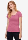 Scoop Neck Tee, ROSE, hi-res image number null