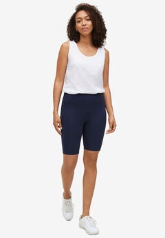 Plus Size Navy Shorts