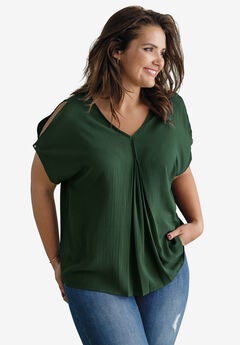 Slit Sleeve Blouse