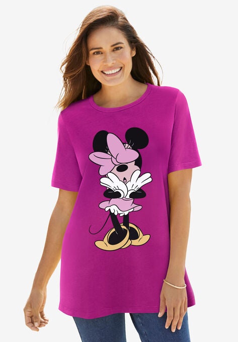 Disney Crewneck Tee, RASPBERRY MINNIE, hi-res image number null