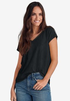 Plus Size V Neckline Tops