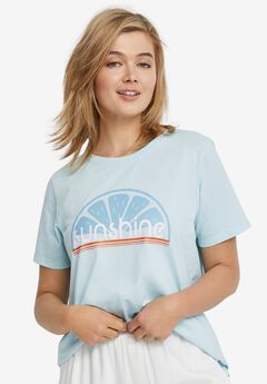 Plus Size Crew Neck Tees