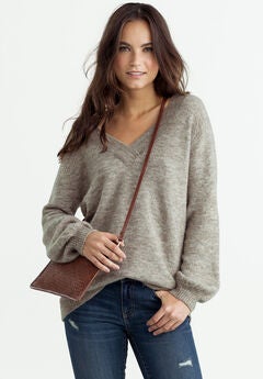 Plus Size Brown Cardigan