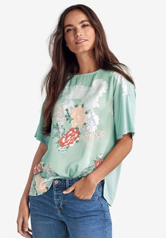 Plus Size Short Sleeve Tops