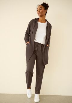 French Terry Drawstring Elastic Waistband Jogger