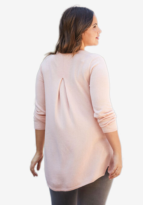 Pleat Back Sweater, , on-hover image number null