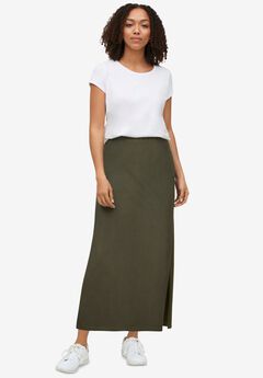 Plus Size High Waisted Maxi Skirts