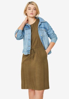 Knit Drawstring Dress