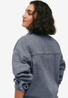 Oversized Denim Shirt Jacket, , on-hover image number null