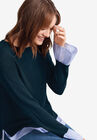 Fine Gauge Layered Pullover, , alternate image number null