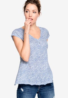 Twisted V-neck Tee