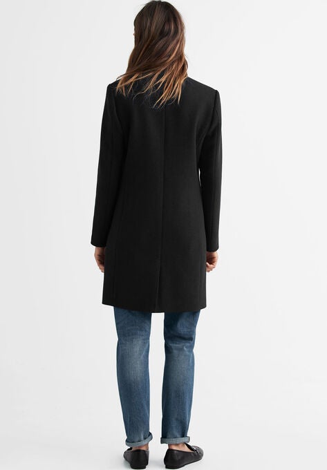 Classic Wool-Blend Coat, , on-hover image number null