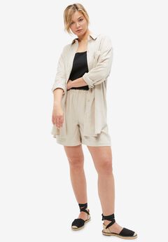 Plus Size Lightweight Shorts