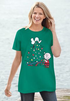Peanuts Snoopy Xmas Tree Tee