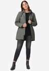 Bonded High-Low Jacket, OLIVE GREY, hi-res image number null