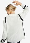Side Stripe Mockneck Sweater, , alternate image number null