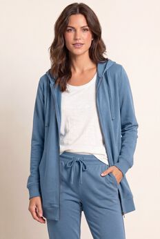 Plus Size Blue Long Sleeve Tops