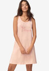 A-Line Sleeveless Sleep Shirt, ANTIQUE PINK DREAMER, hi-res image number null