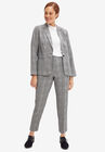 Everyday Slim Pants, BLACK WHITE PLAID, hi-res image number null