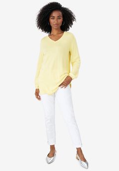 Mid-Rise Stretch 5-Pocket Relaxed Fit Boyfriend Jeans