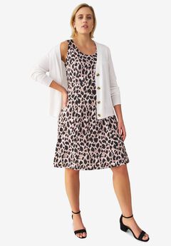 Knit Fit and Flare Knit Dress