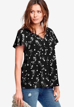Flutter Sleeve Blouse