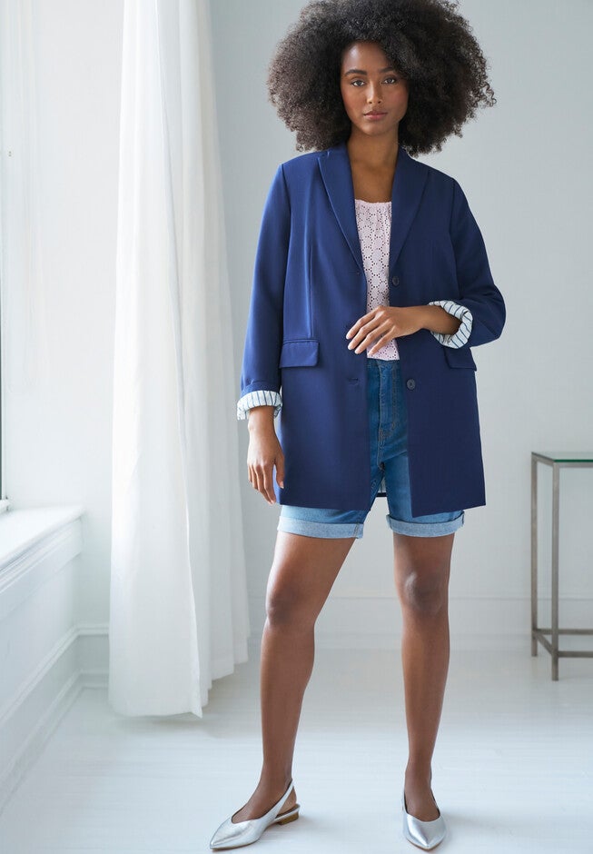 Ballet Neck Eyelet Blouse, , alternate image number null