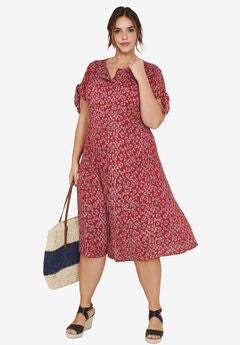 Tie-Sleeve Dress