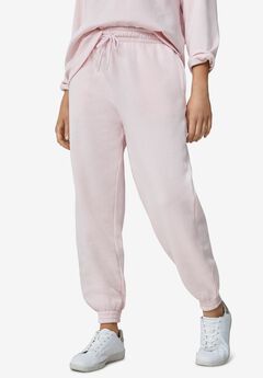Drawstring Waist Fleece Sweatpants
