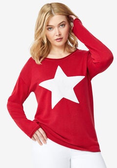 Star Applique Sweater