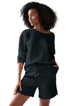 Fleece Shorts With Drawstring Waist