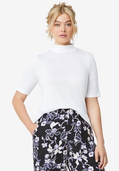 Mock Neck Tee