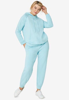 Hooded Fleece Boxy Sweatshirt