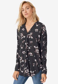 Notch V-Neck Tunic