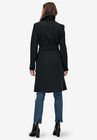 Wrap-Collar Wool-Blend Coat, , on-hover image number null