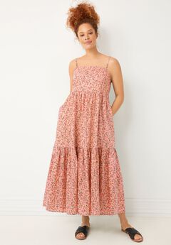 Tiered Cotton Maxi Dress