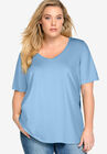 V-Neck A-Line Tunic, BLUE SKY, hi-res image number null