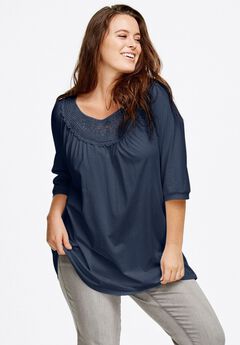 Crochet Trim Tunic