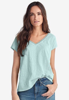 Crochet Trim Tee