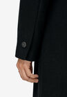 Wrap-Collar Wool-Blend Coat, , alternate image number null