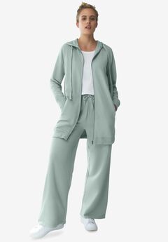 Wide Leg French Terry Sweatpant