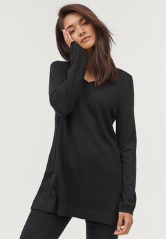 V-Neck Sweater Tunic