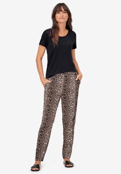 Plus Size Elastic Waist Pants