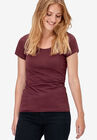 Scoop Neck Tee, , alternate image number null